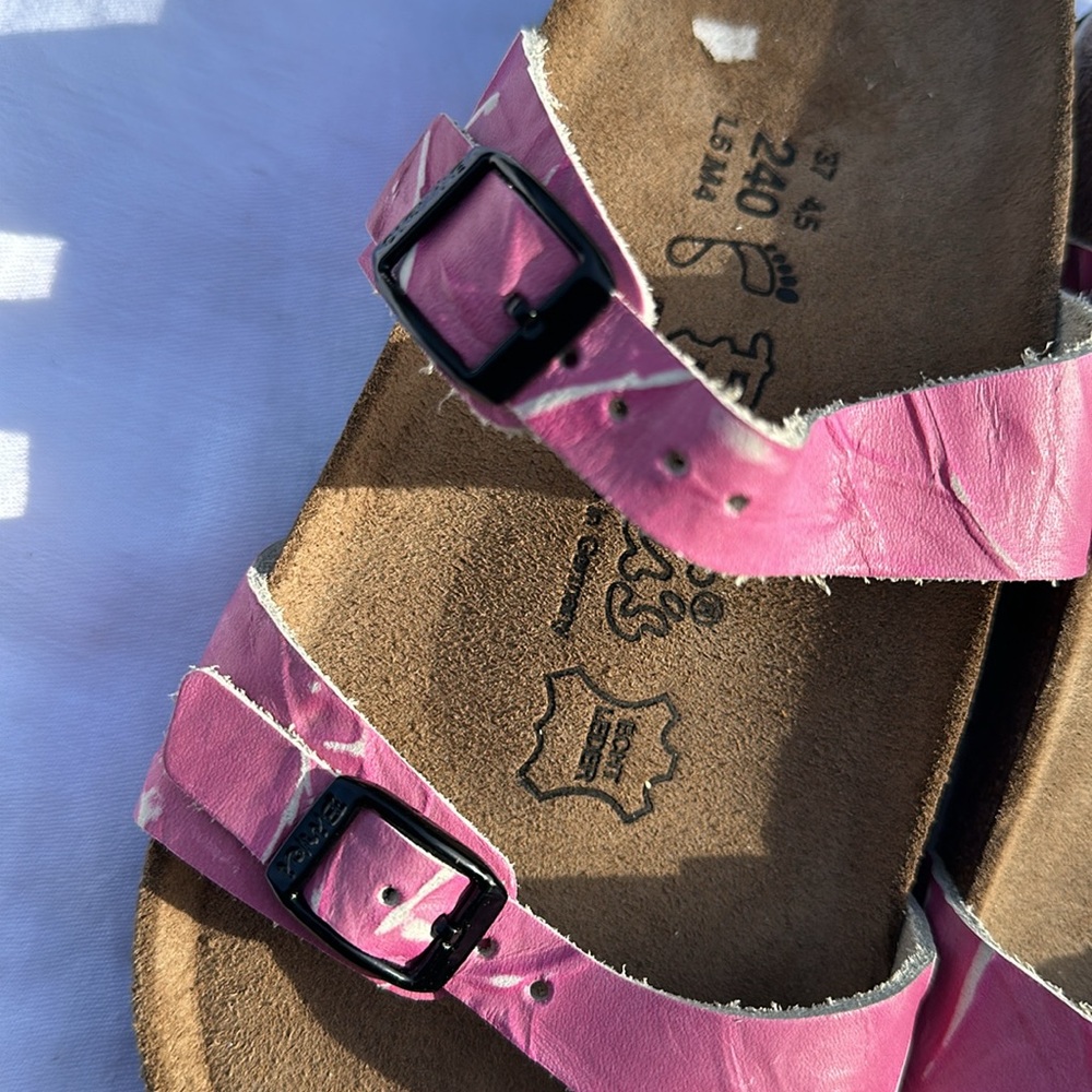 Birkis pink and white double strap NWOT - Picture 7 of 10